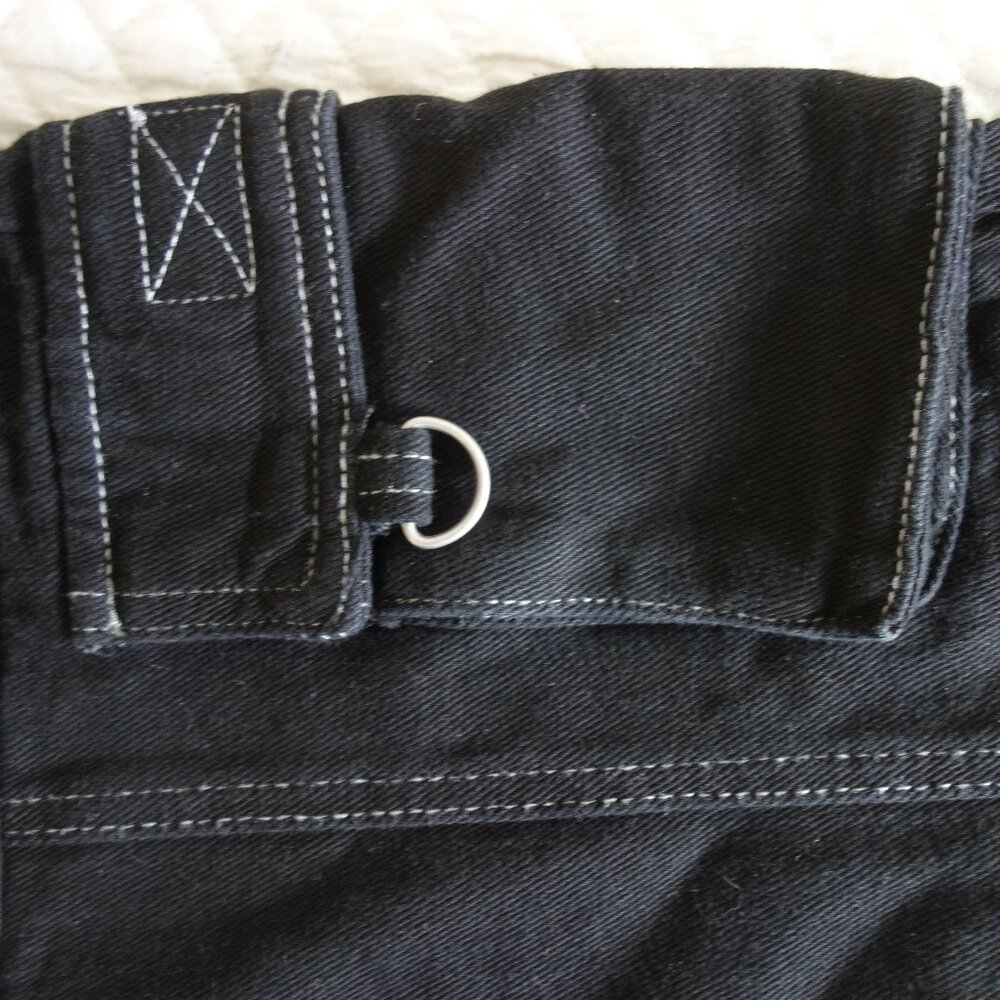 NWT $69 FORMULA 1 x PACSUN Black Raceway ‘90’s Boyfriend Cargo Jeans Sz 25 - Picture 8 of 11